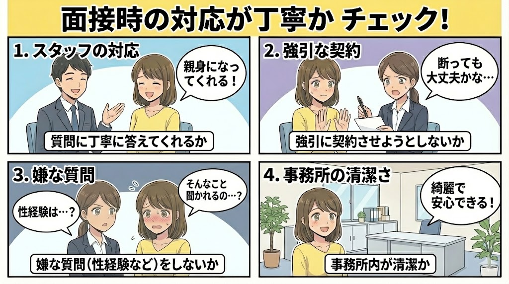 面接が丁寧なチャットレディ事務所を選ぶ