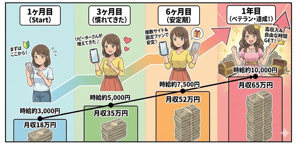 チャットレディ私の実例を紹介