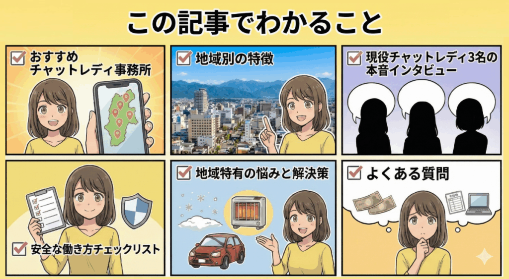 チャットレディ地域記事この記事でわかること